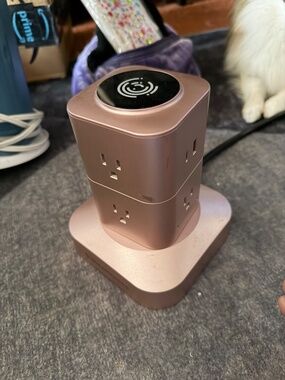 Swivel power tower rose gold